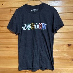 Chowdaheadz Boston Townie Pride Charcoal Tee Small
